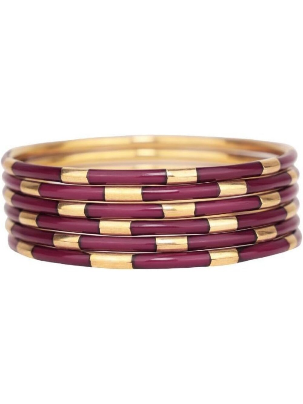 Set of 6 Stylish Veda Bracelets - Adjustable, Stackable, Boho Chic Jewelry